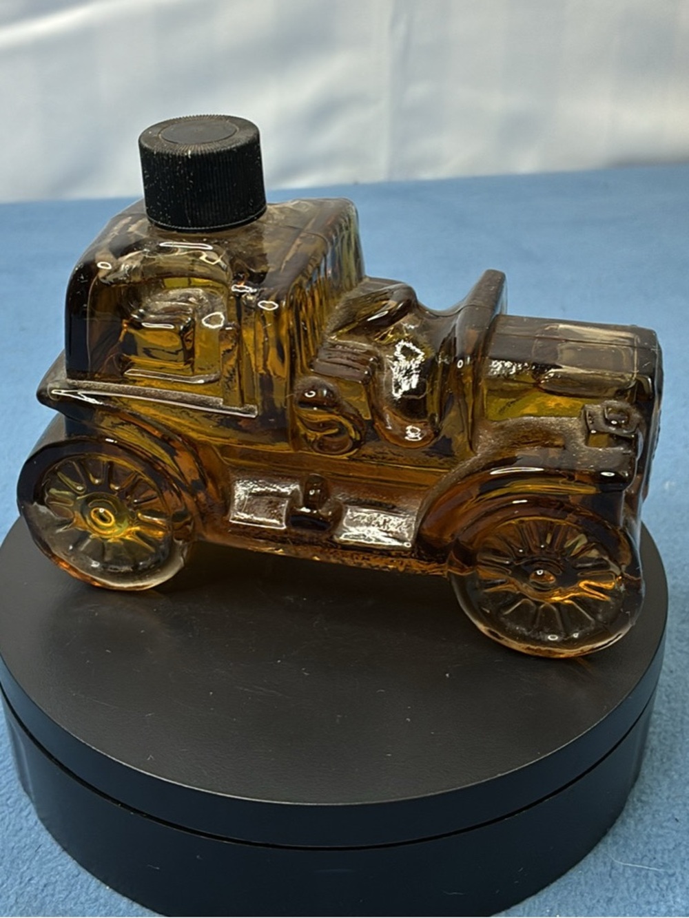Avon Amber Glass Car Bottle - Amber Brown Collectible